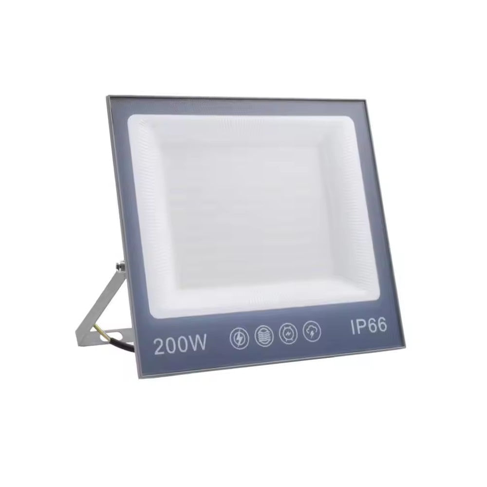 Proiector cu LED-uri de 200W, 20000LM, pentru exterior sau interior, IP66, din sticla mata anti-orbire - imagine 3