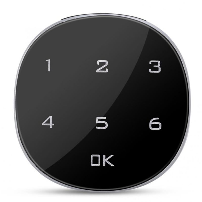 Incuietoare Inteligenta Techstar®, Touch Screen Digital, 20mm, Alarma, Cod, Alimentare CR2023 si MicroUSB - 2 | YEO
