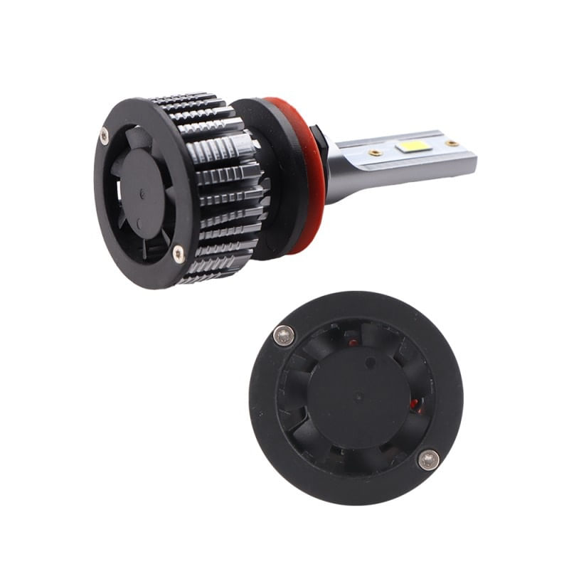 Set 2 LED-Uri Auto Techstar® V8, H11, 120W, 12-24V, 15000 Lumeni, 6000K, Unghi Fascicul 360°, CSP 3570, Canbus - 1 | YEO