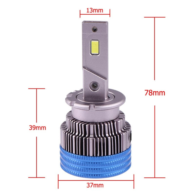 Set 2 LED-uri Auto Techstar® D2S, 35w, 5000 Lumeni, 6500K, AUTO, 12-24 Volti, CSP, Canbus, Radiator Aluminiu - 4 | YEO