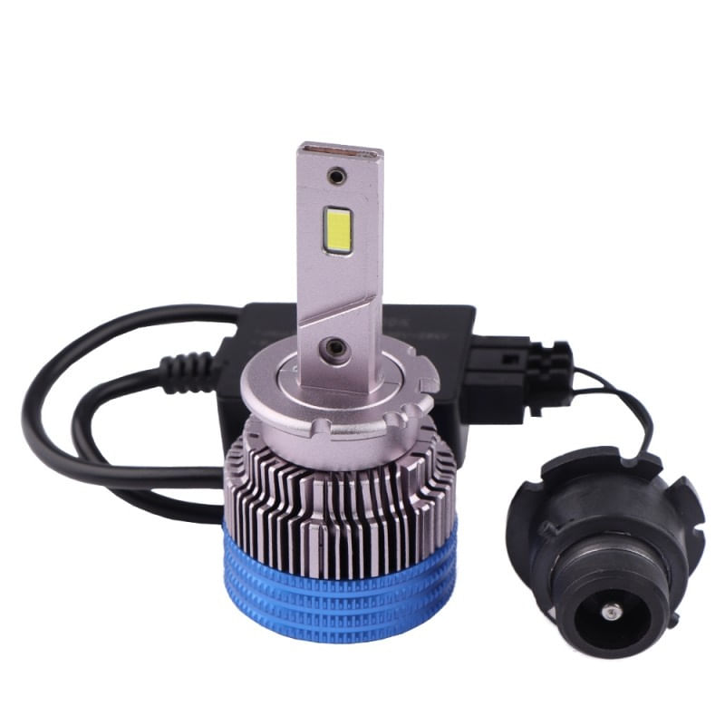 Set 2 LED-uri Auto Techstar® D2S, 35w, 5000 Lumeni, 6500K, AUTO, 12-24 Volti, CSP, Canbus, Radiator Aluminiu
