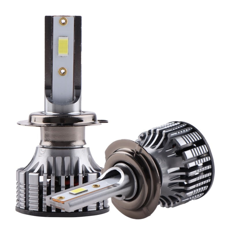 Set 2 LED-Uri Auto Techstar® V8, H7, 120W, 12-24V, 15000 Lumeni, 6000K, Unghi Fascicul 360°, CSP 3570, Canbus, Radiator