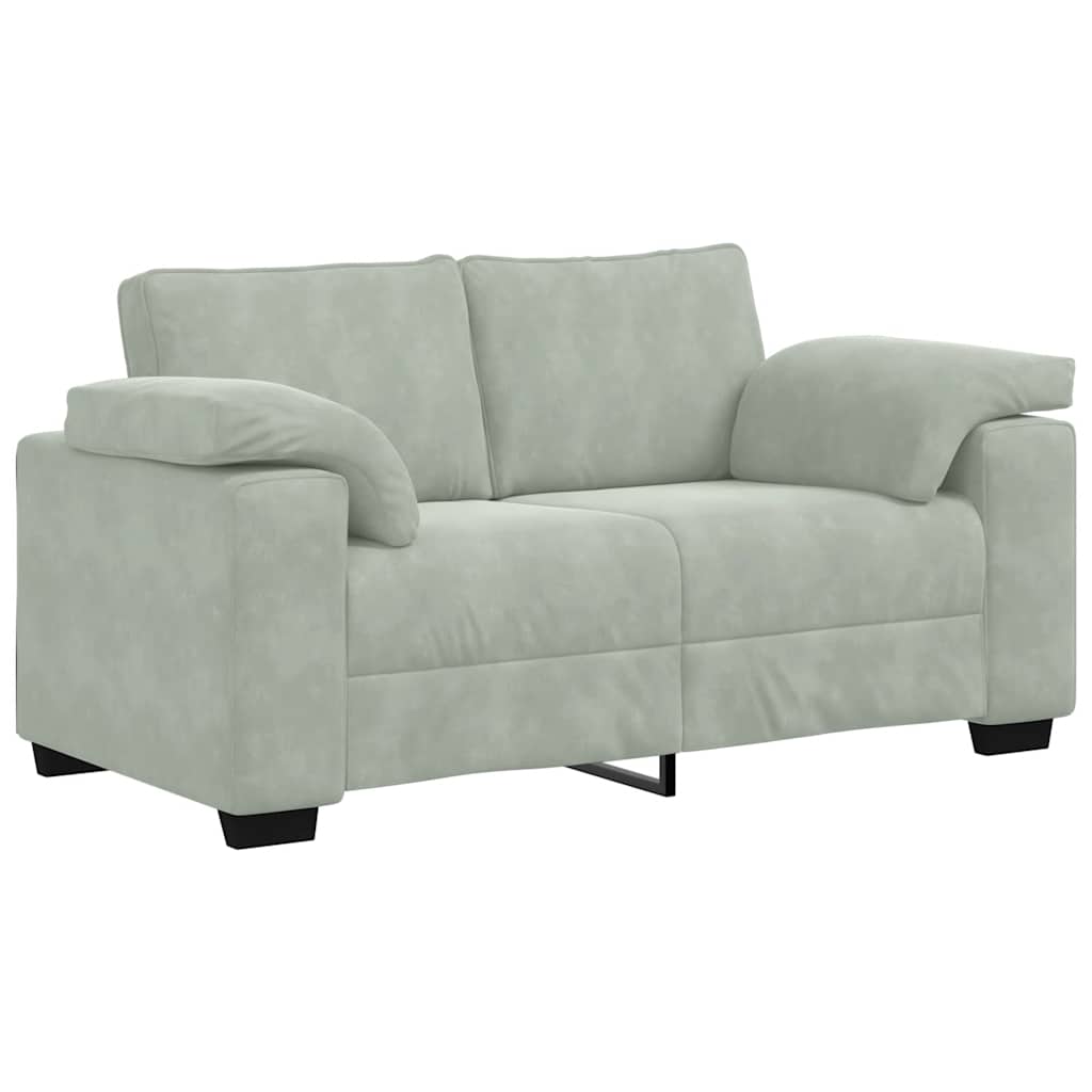 Canapea lovesea gri deschis 120 cm catifea
