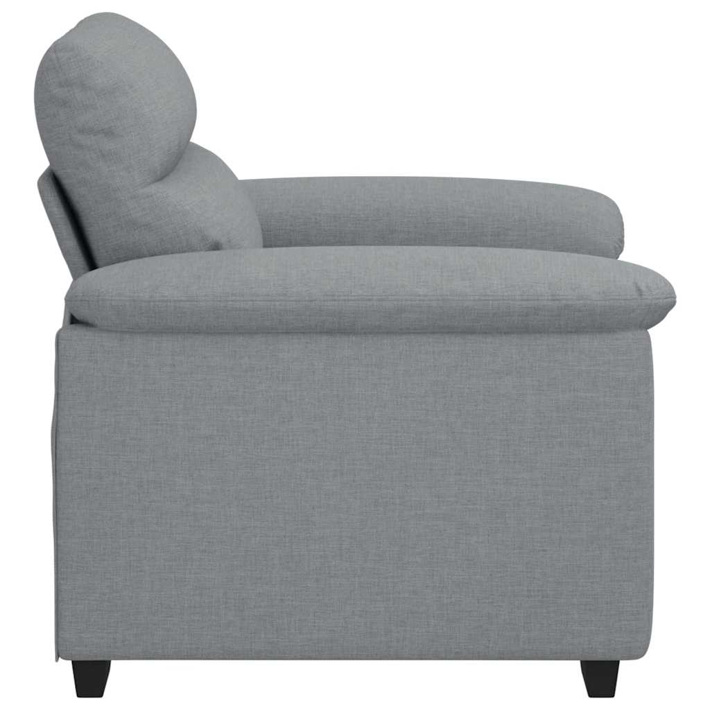 Canapea Scaun Gri deschis 60 cm Tesatura — imaginea 5