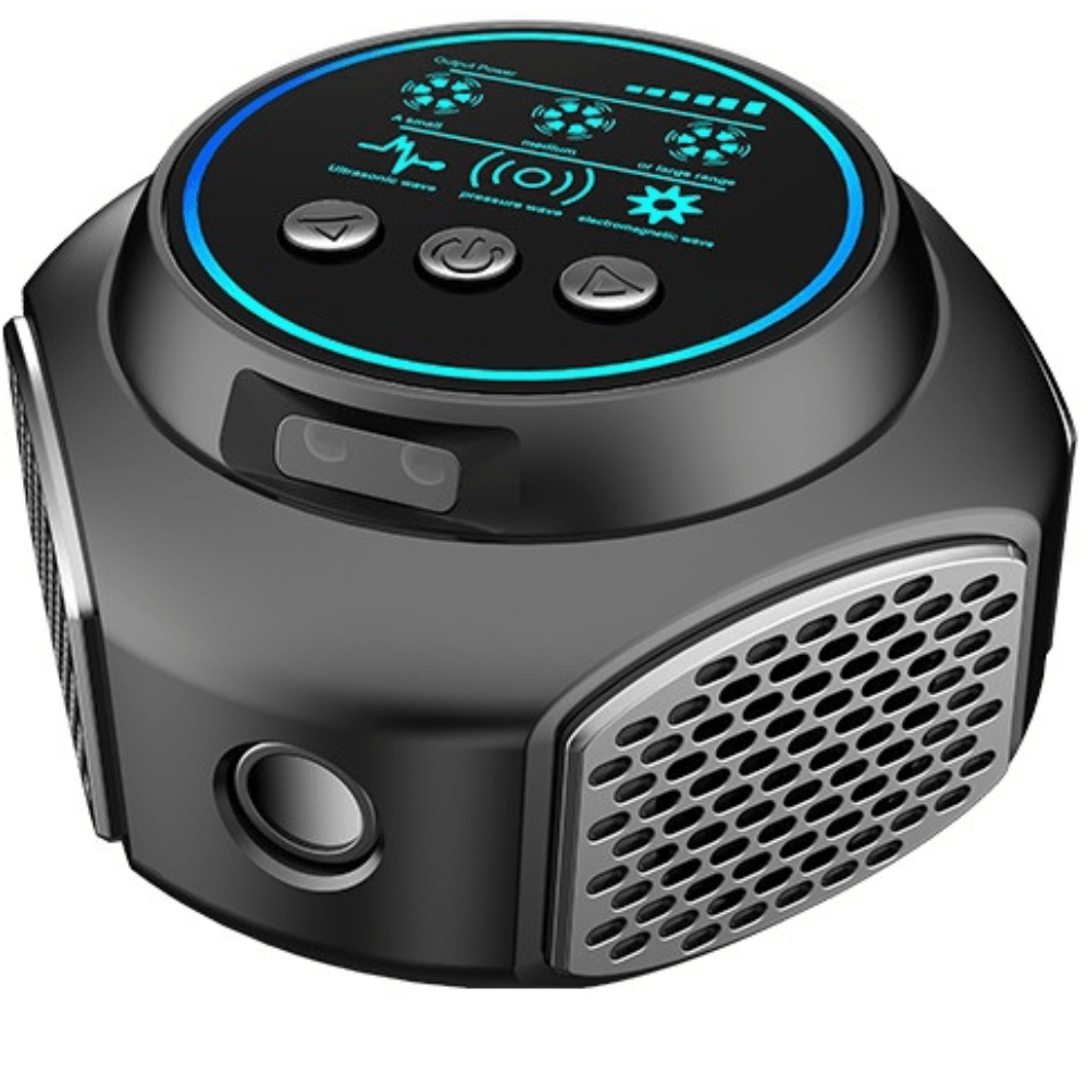 Aparat Ultrasunete BIRAI BR04, 4 Difuzoare, Lumini, Anti Rozatoare/Insecte, 20-65kHz, 360°, 320mp, Negru — imaginea 4