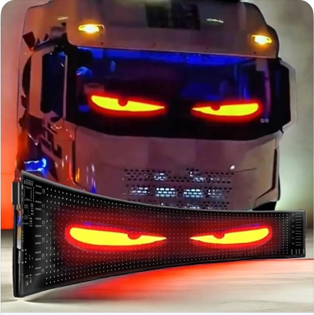 Panou cu Afisaj LED Inteligent KASEVY Devils Eye cu Ecran Flexibil Control prin Aplicatie Bluetooth - 1 | YEO