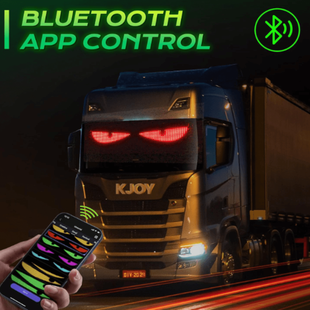 Panou cu Afisaj LED Inteligent KASEVY Devils Eye cu Ecran Flexibil Control prin Aplicatie Bluetooth - 3 | YEO