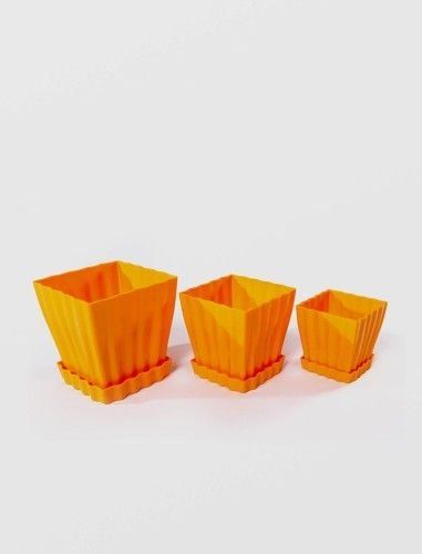 Ghiveci TULIPE, 13 X 12 cm Plastic diverse culori — imaginea 3