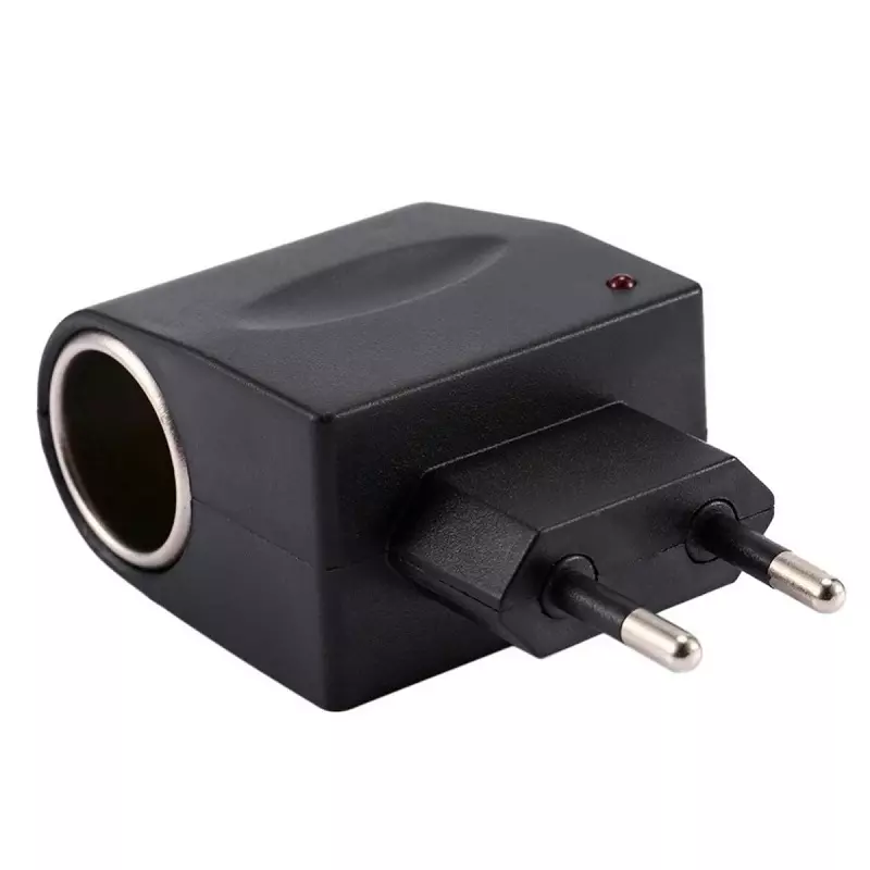 Mini convertor de tensiune 220 V la 12 V, Gonga® Negru
