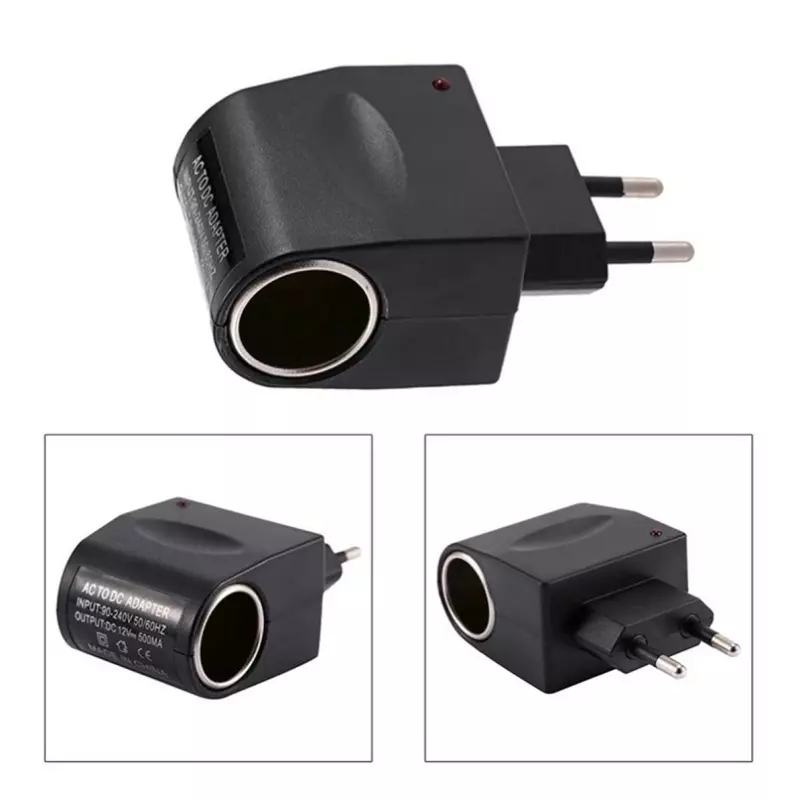 Mini convertor de tensiune 220 V la 12 V, Gonga® Negru - 1 | YEO