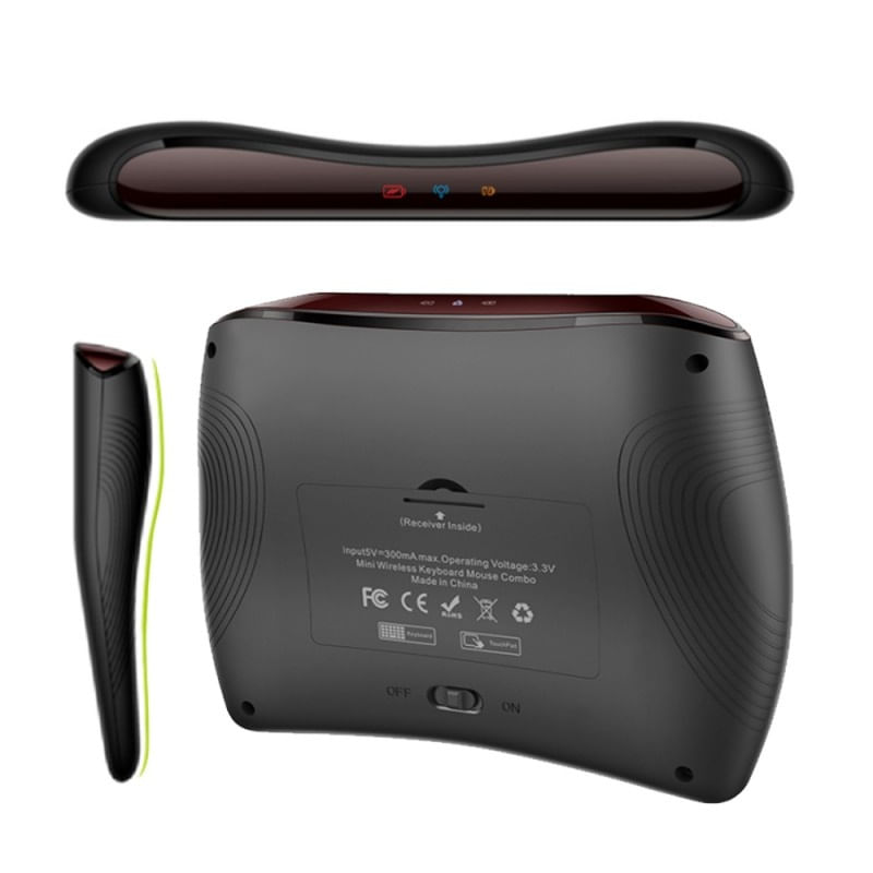 Tastatura Wireless Techstar® Vontar D8, Iluminata, 7 Culori, Android TV, PC, Smart