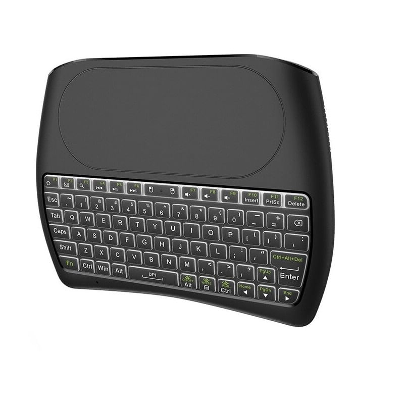 Tastatura Wireless Techstar® Vontar D8, Iluminata, 7 Culori, Android TV, PC, Smart - 1 | YEO