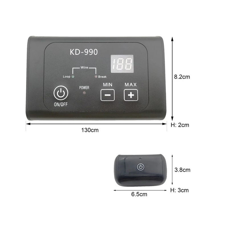 Gard Perimetru Electric Invizibil Wireless 300M pentru caini Reincarcabil Ajustabil Waterproof IP67 KD-990 - 4 | YEO