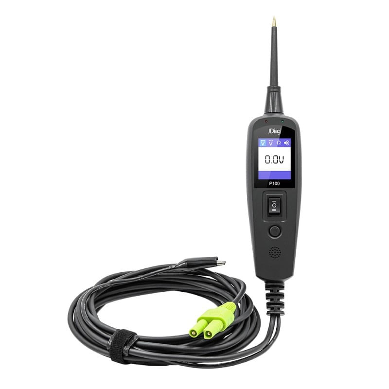 Tester Profesional Circuite Electrice Techstar® P100, Diagnostic, 12/24V, Verificare Rezistenta, Masa, Voltaj, Servieta