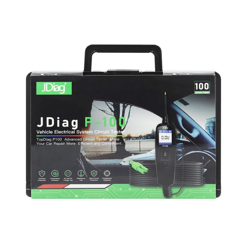 Tester Profesional Circuite Electrice Techstar® P100, Diagnostic, 12/24V, Verificare Rezistenta, Masa, Voltaj, Servieta - 4 | YEO