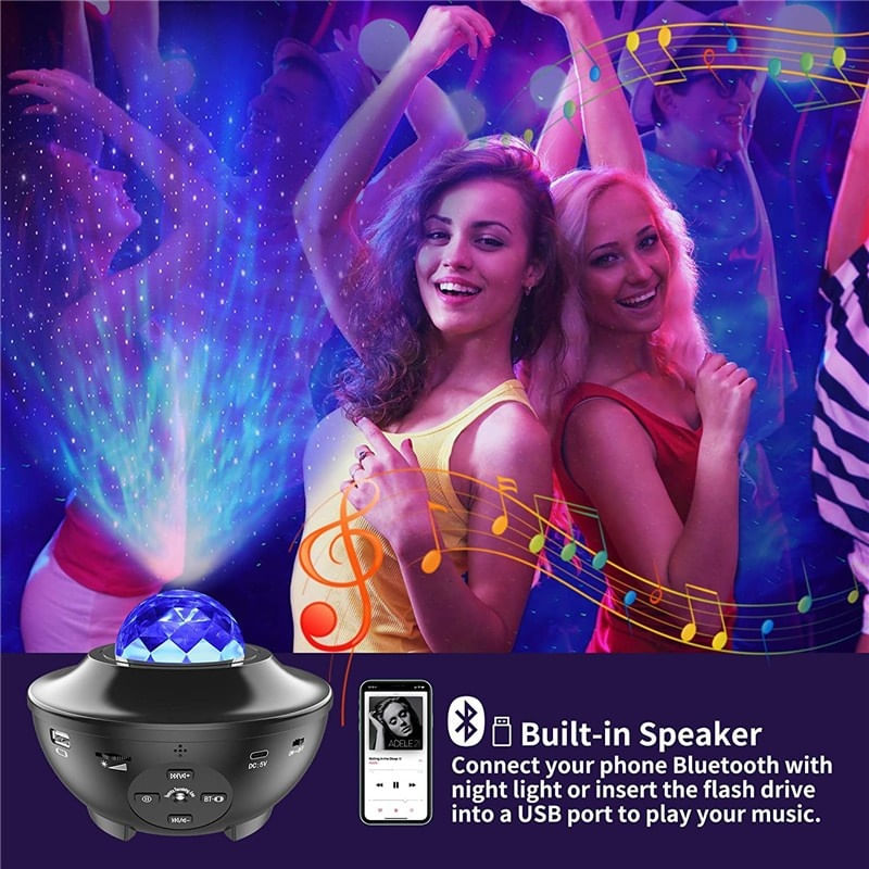 Proiector Smart Techstar® Star and Clouds, WiFi, Telecomanda, Google Assistant, Alexa, IFTTT, Smart Life, Tuya - 3 | YEO