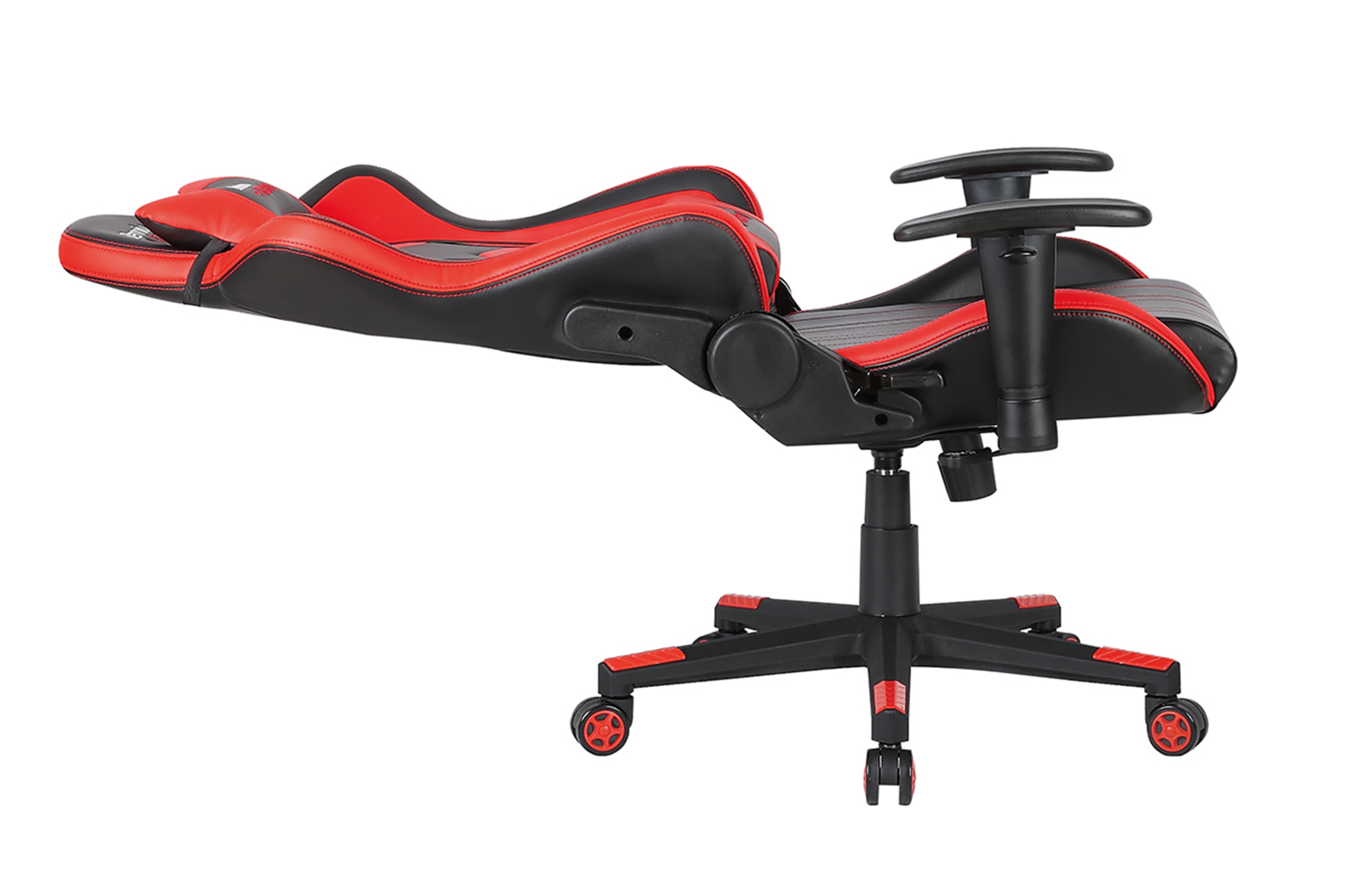 Scaun gaming US90 Indianapolis, negru si rosu, 69.5x64x124-133.5 cm - 4 | YEO
