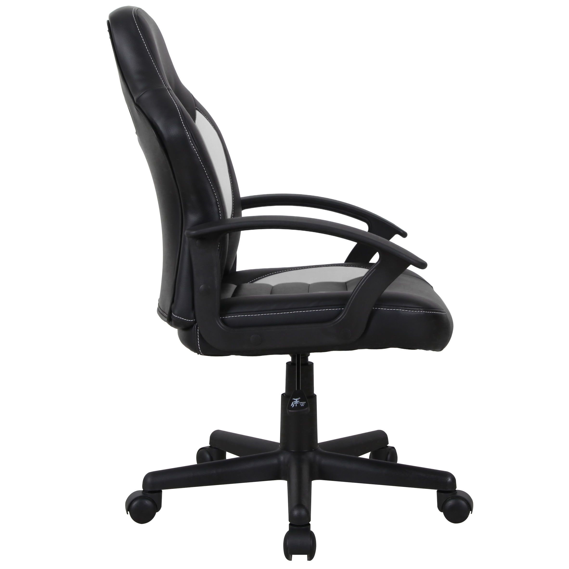 Scaun gaming US92 Euro, negru si alb, 55x55x88-100 cm