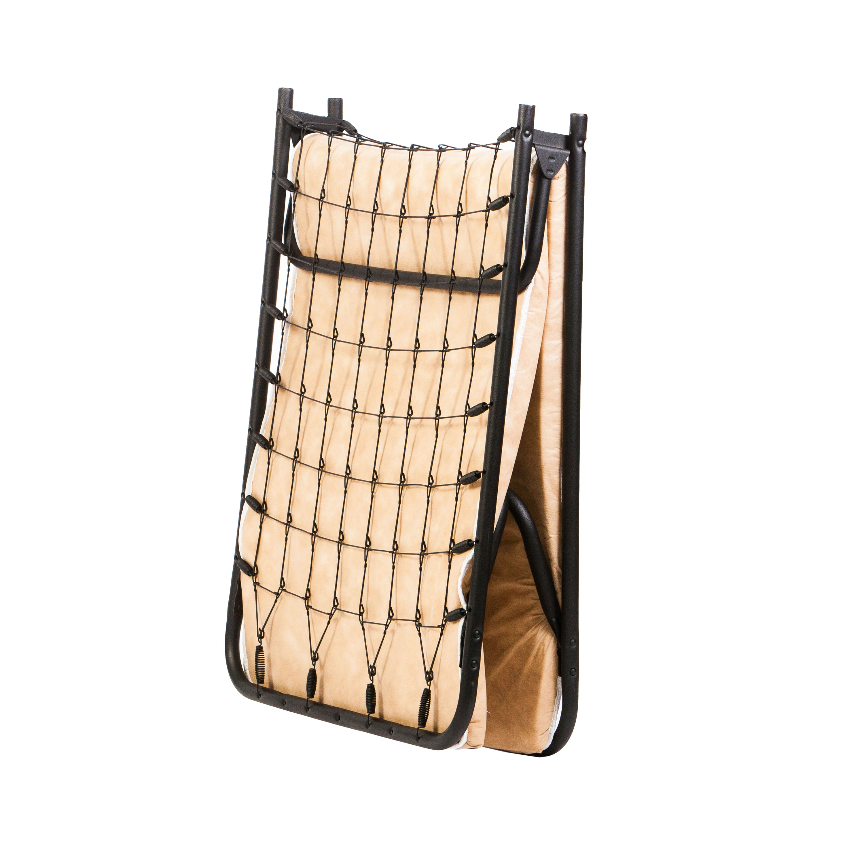 Pat pliant Star, negru, 190x80x25 cm - 1 | YEO