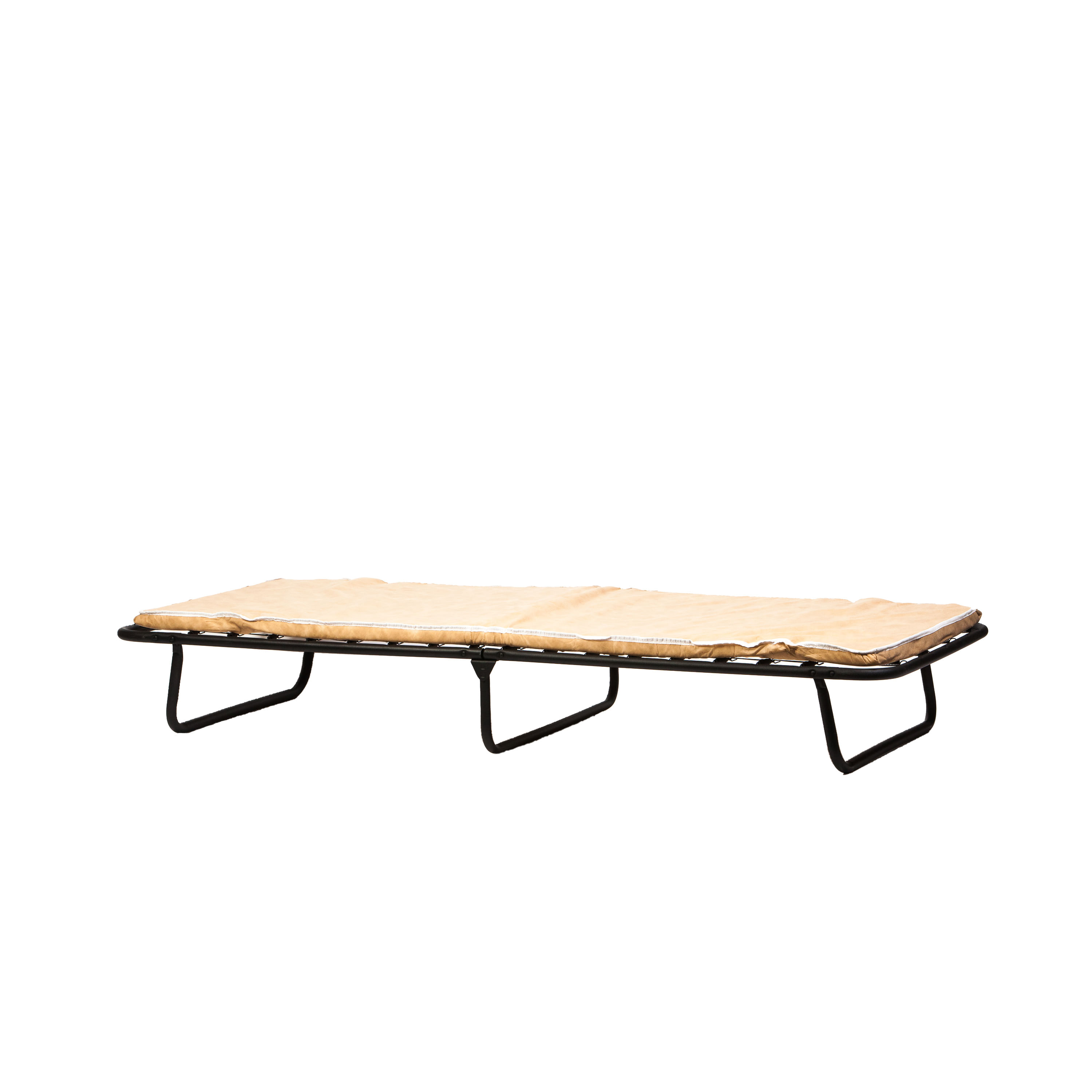Pat pliant Star, negru, 190x80x25 cm - 2 | YEO