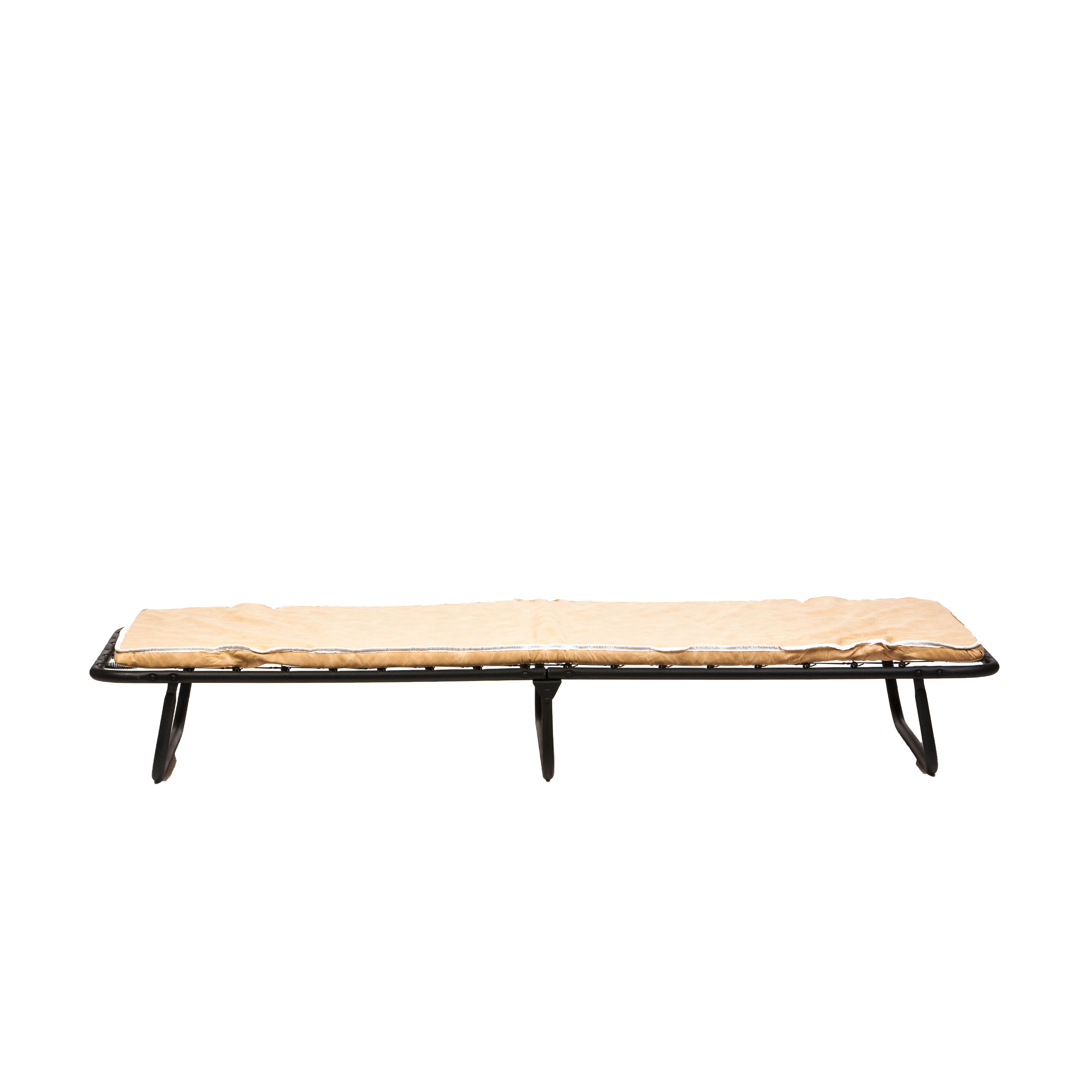 Pat pliant Star, negru, 190x80x25 cm - 3 | YEO