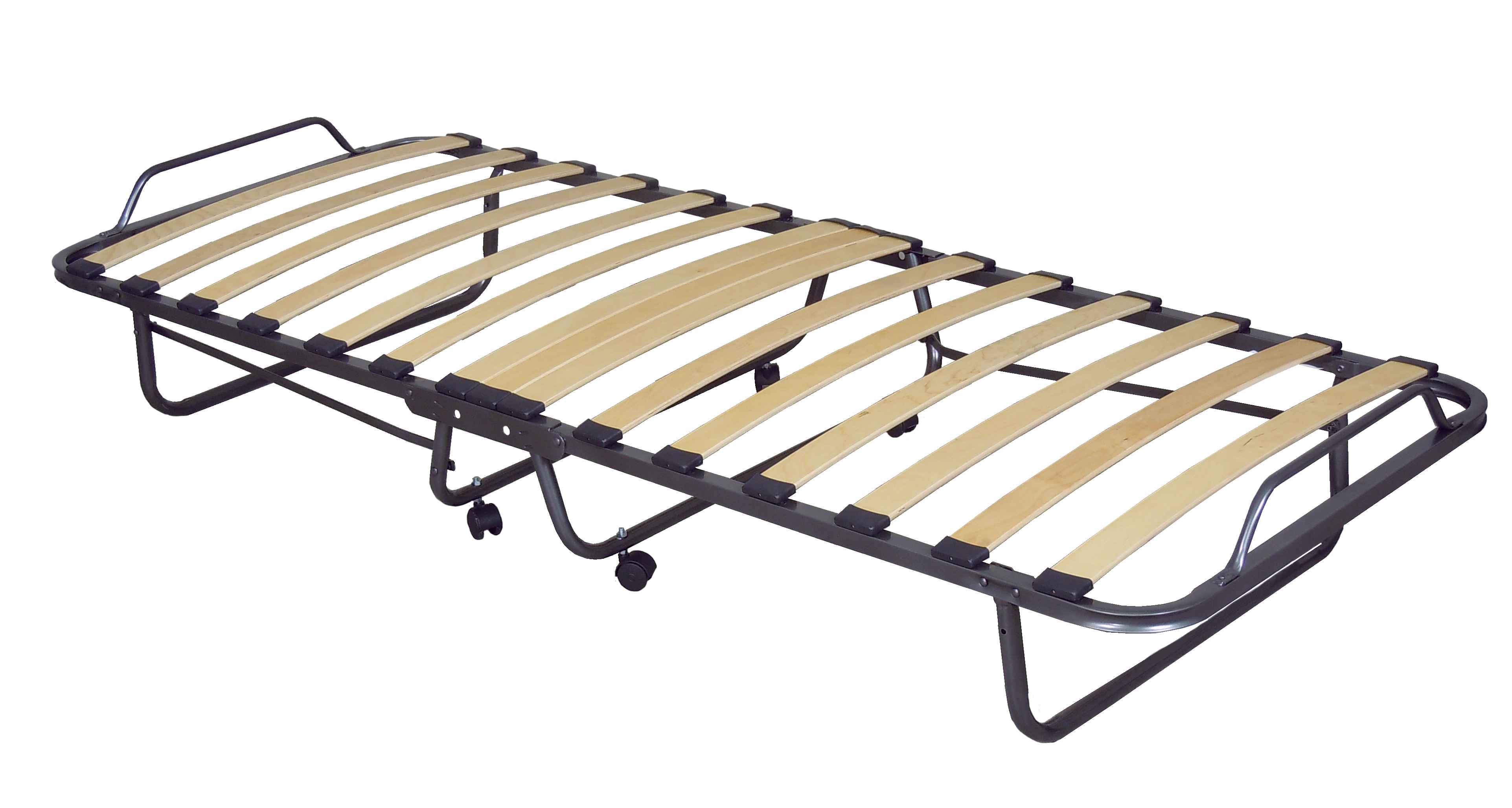 Pat pliant Aladin, antracit si ecru, 80x200x28 cm - 3 | YEO