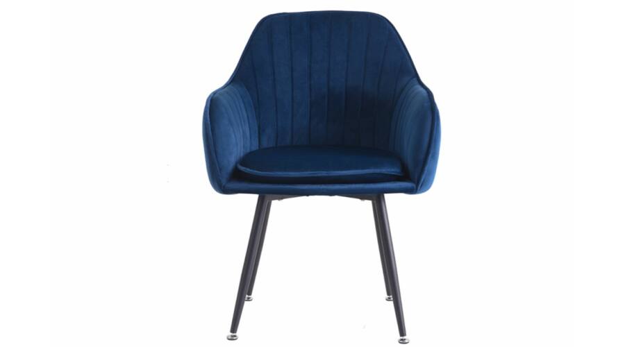 Scaun living Tida, albastru, 58x56x86 cm - 2 | YEO