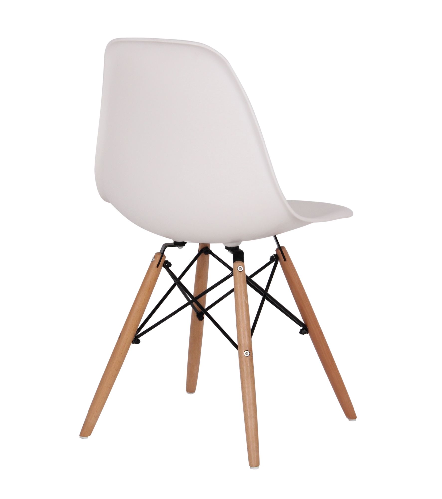Scaun living Lunaria, alb, 46.5x56x81 cm