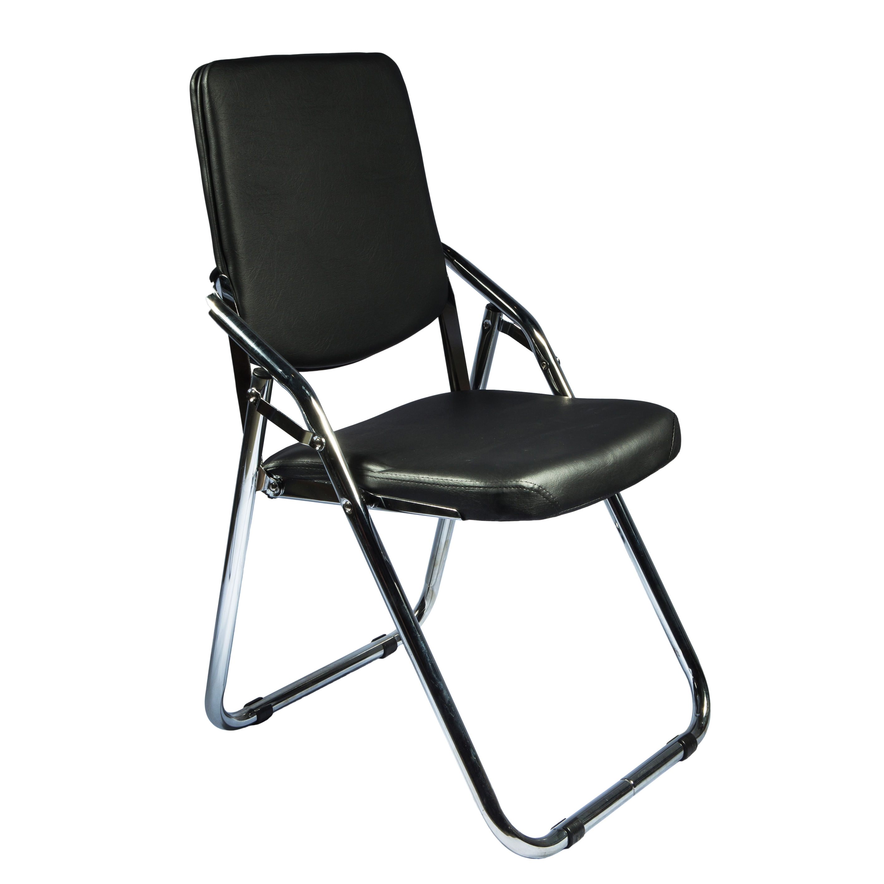 Scaun pliant Almeria, negru, 42x42x85 cm - 2 | YEO
