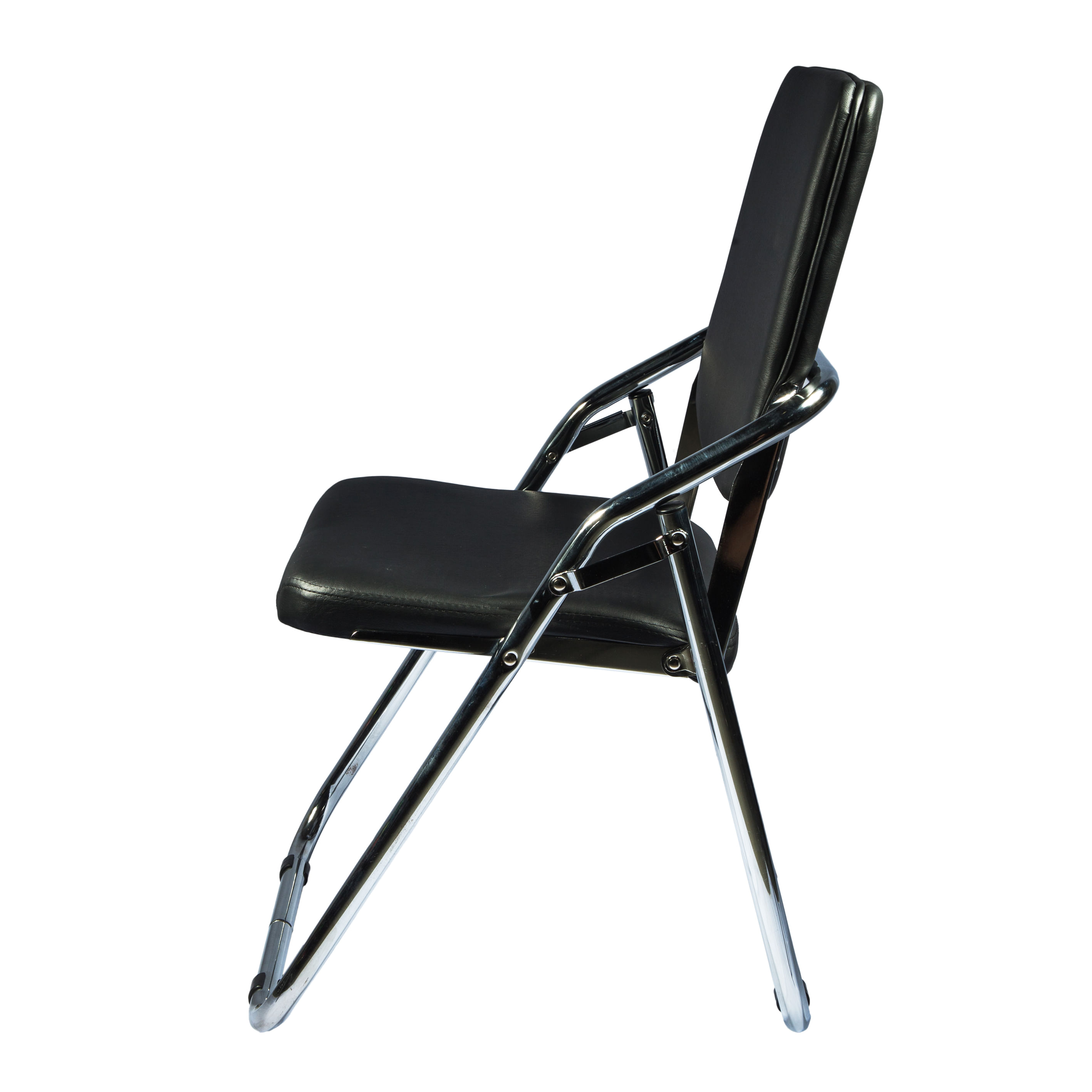 Scaun pliant Almeria, negru, 42x42x85 cm - 4 | YEO