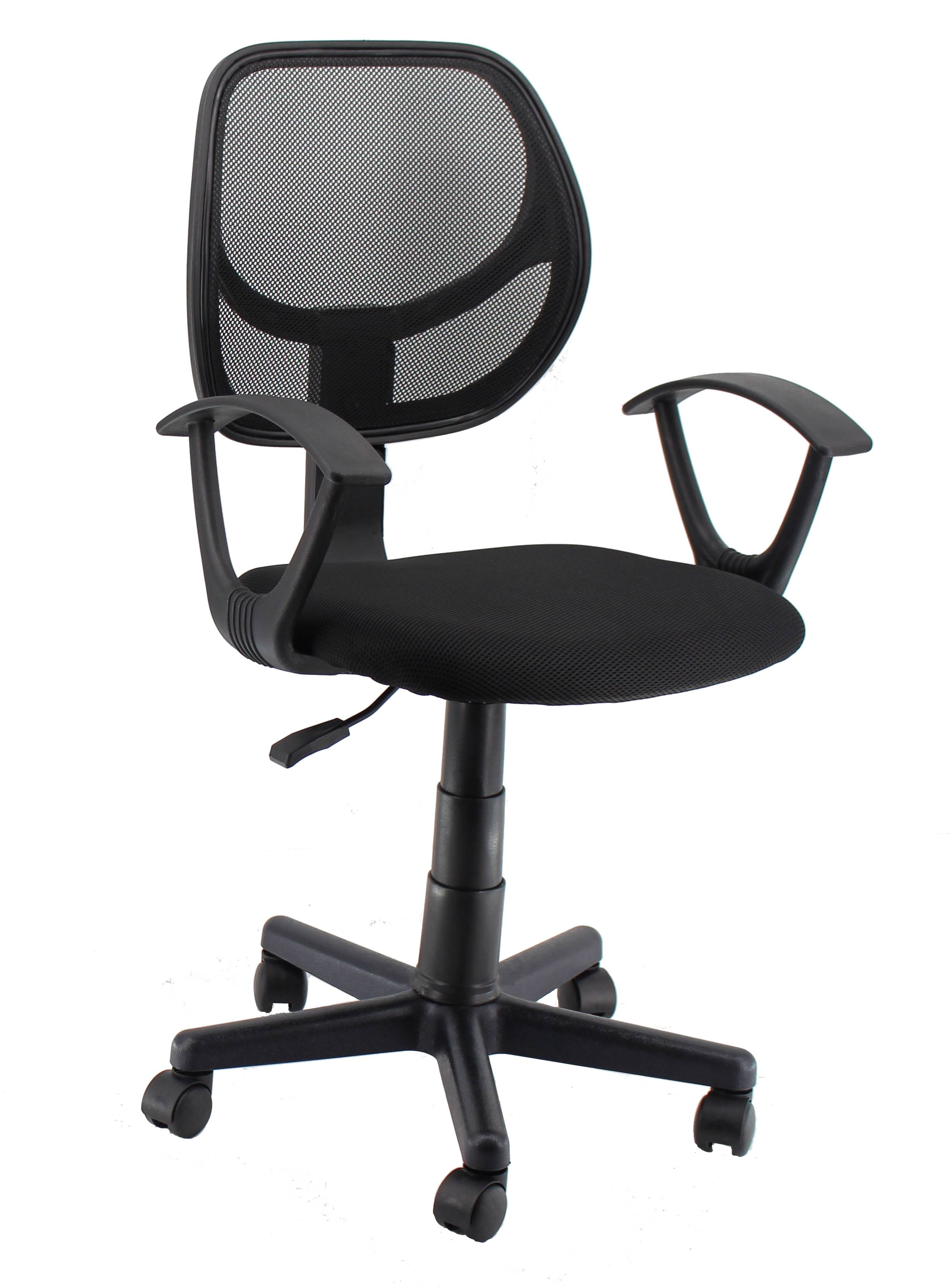 Scaun de birou US112, negru, 41.5x45.5x40-52 cm - 4 | YEO