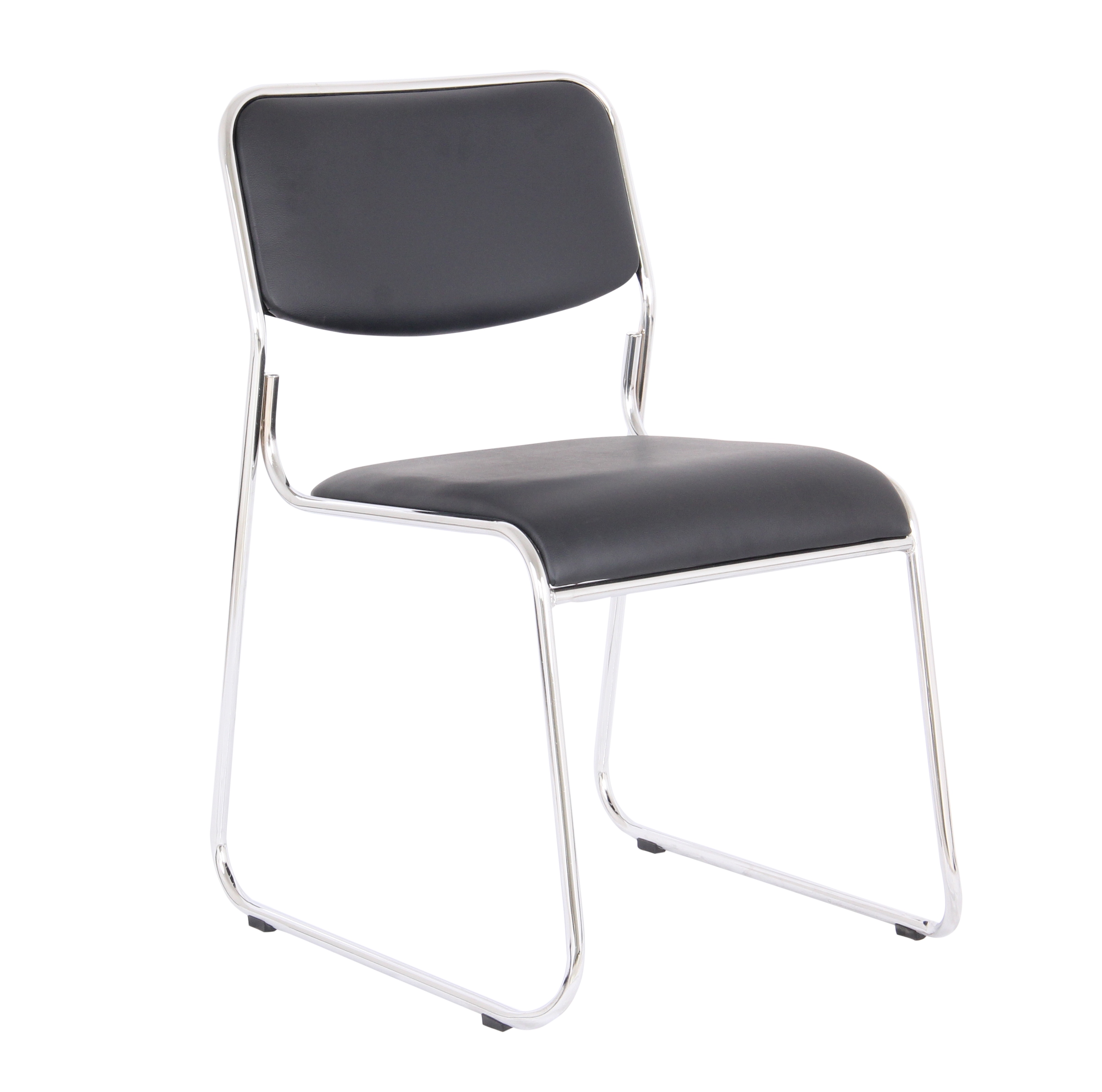 Scaun vizitator Eco, negru, 40x43x76 cm - 1 | YEO