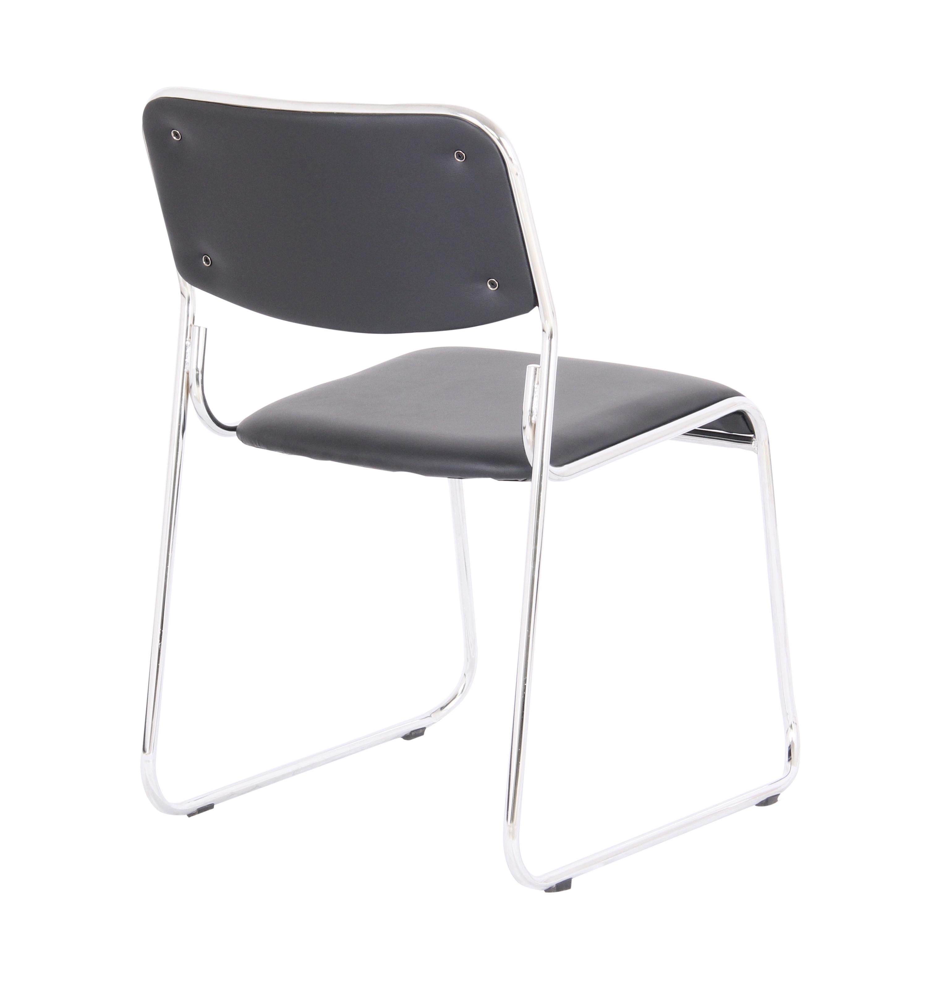 Scaun vizitator Eco, negru, 40x43x76 cm - 3 | YEO