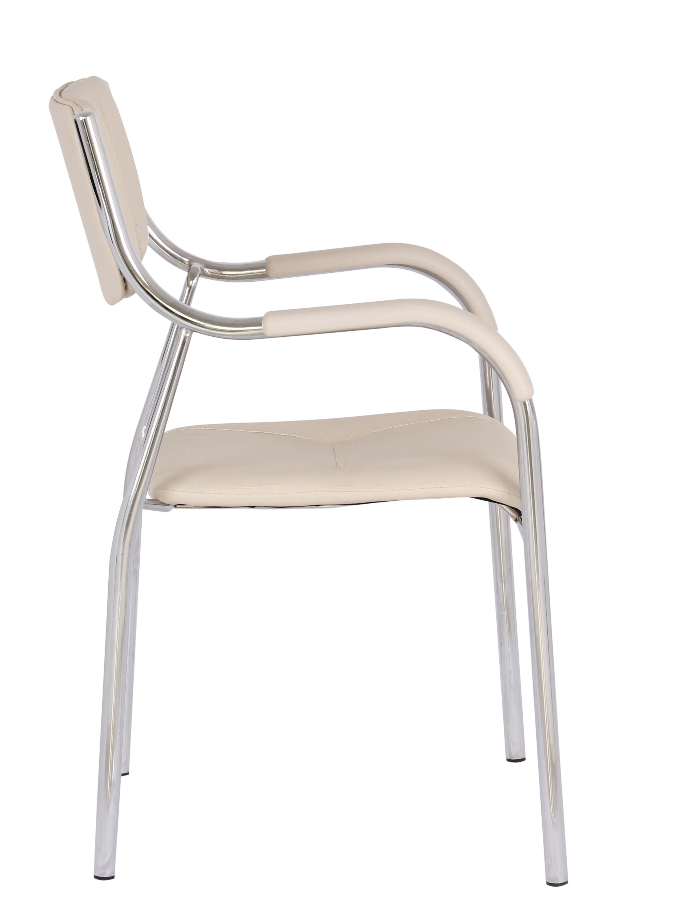 Scaun vizitator cu manere, bej, 53.5x57x87 cm - 4 | YEO