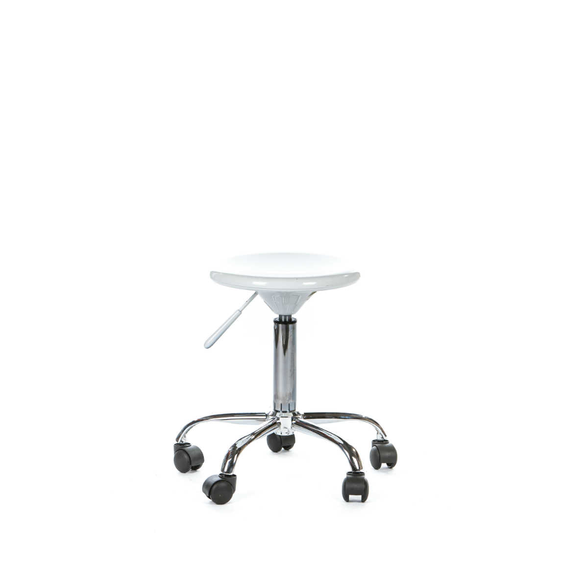 Scaun operator Benin, alb, 32x32x46-61 cm