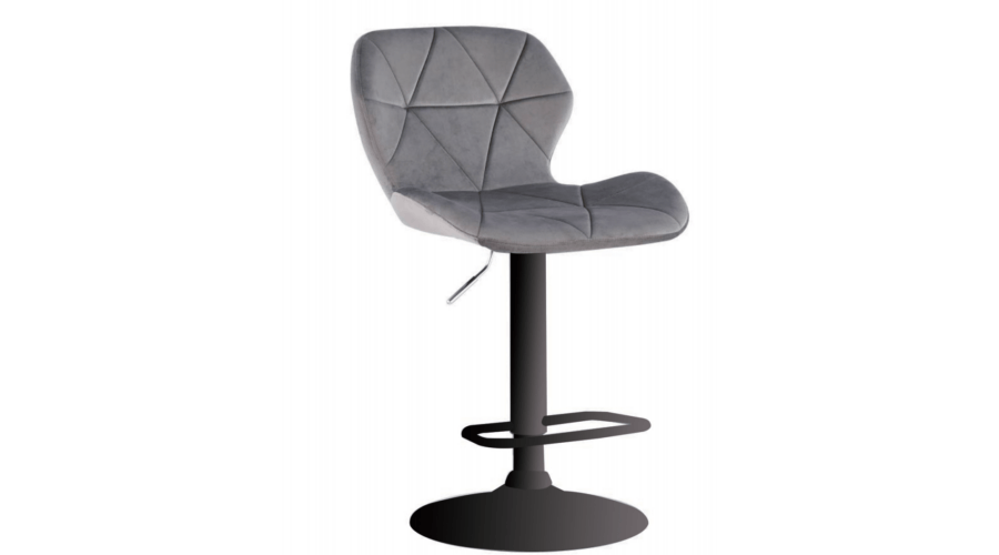 Scaun bar Bold, Gri, 48x37x90 cm - 2 | YEO