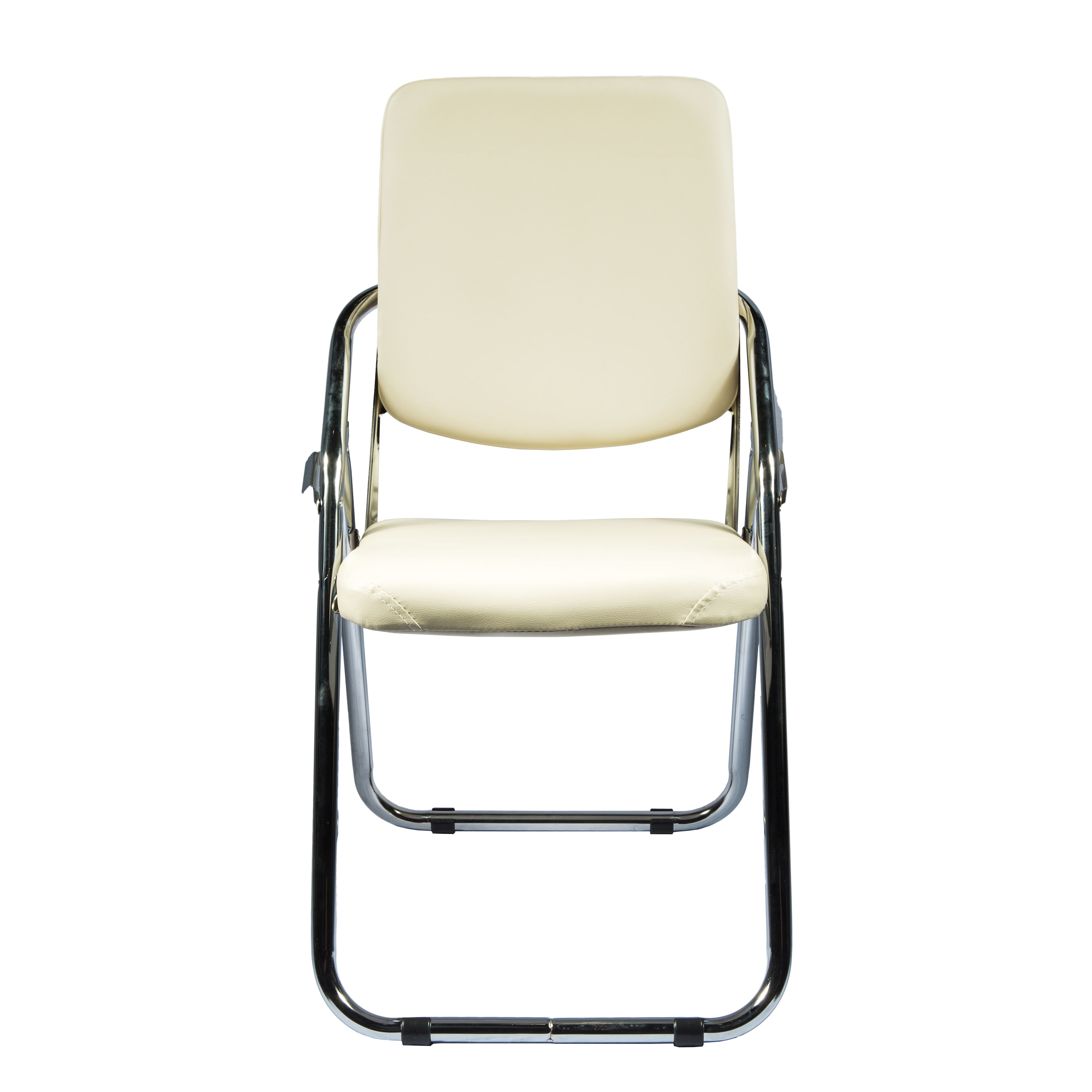 Scaun pliant Almeria, bej, 42x42x85 cm