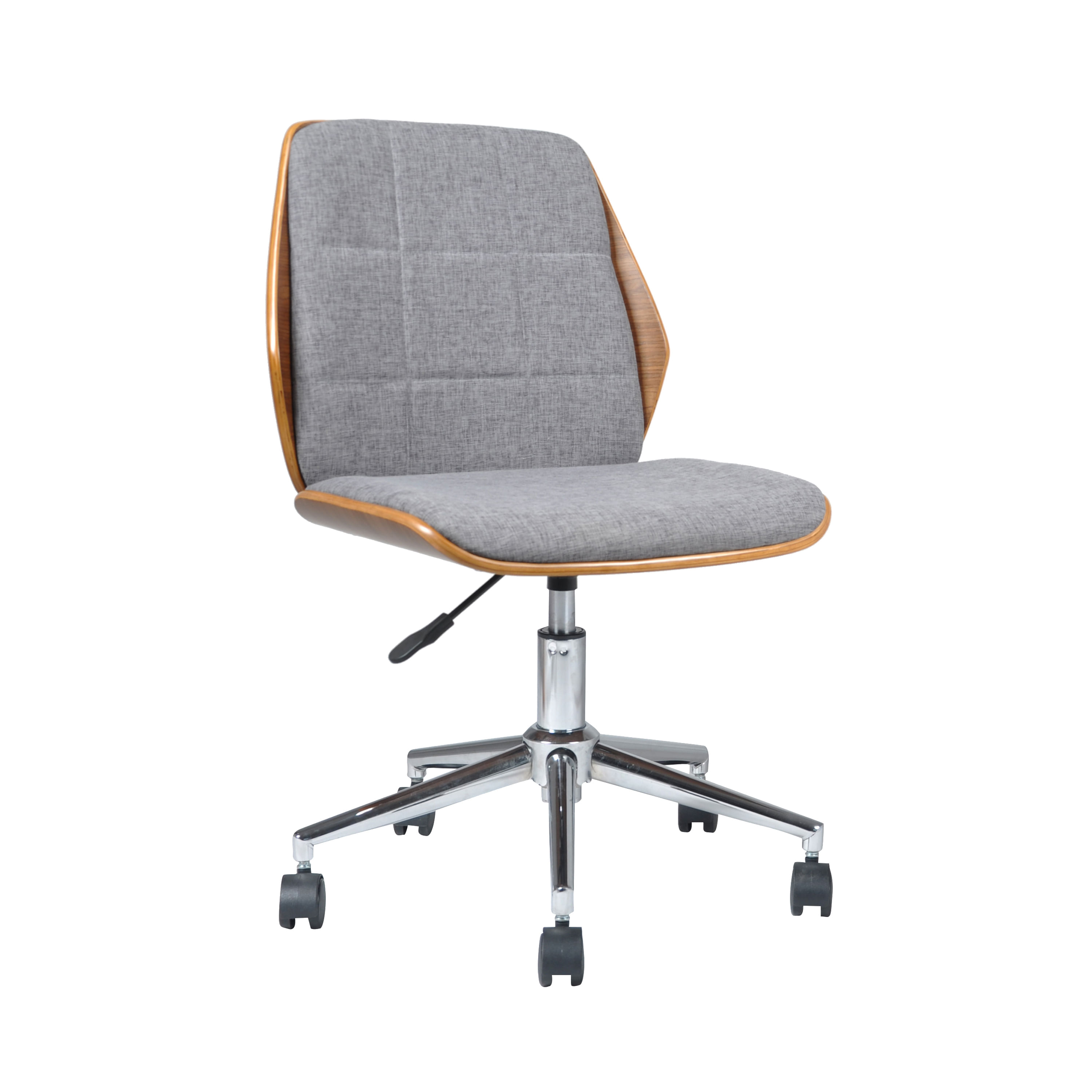 Scaun de birou directorial US115 Oberon, gri, 50x49x85-94 cm