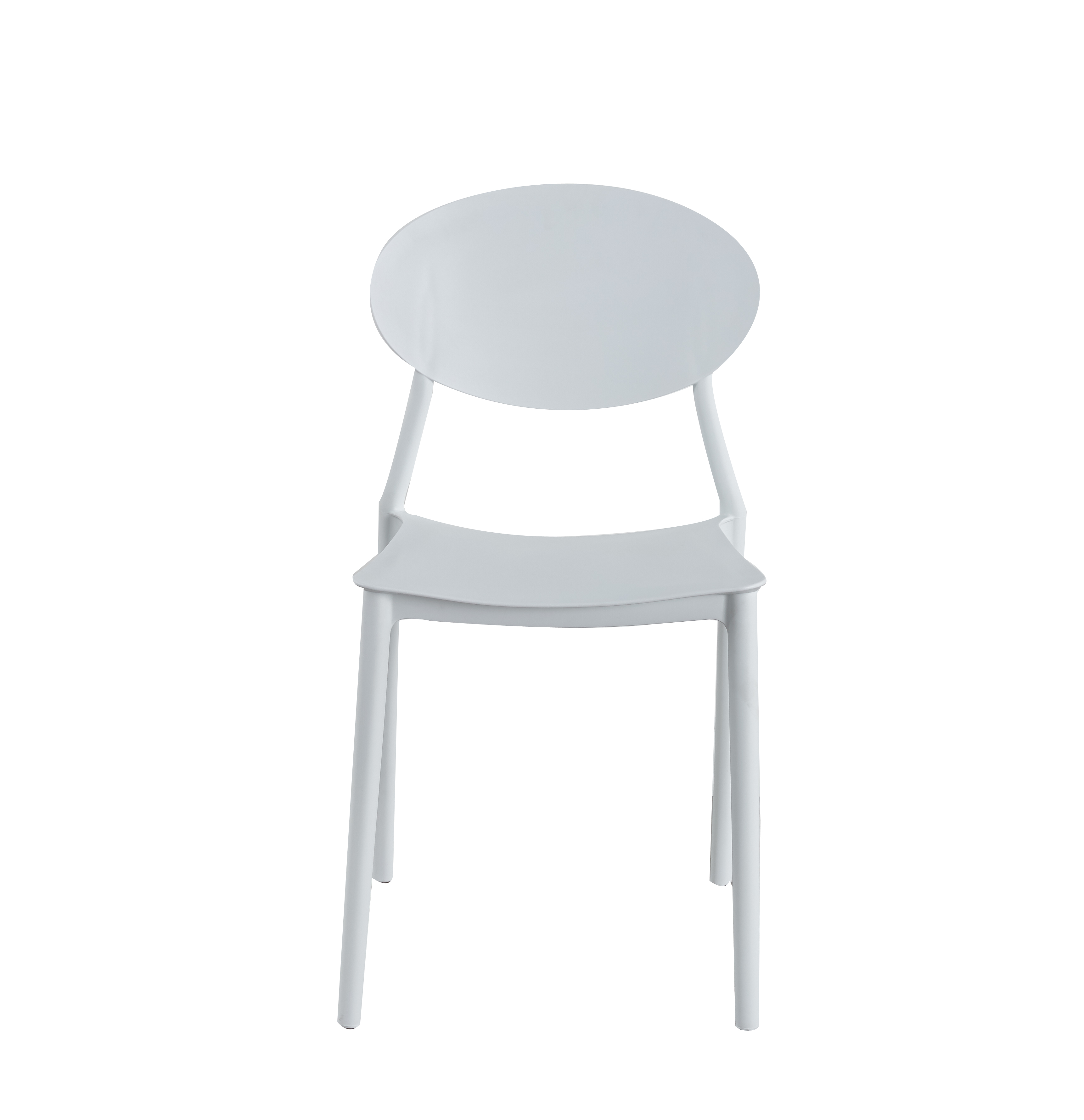 Scaun living Oval, alb, 41x50.5x81 cm - 1 | YEO