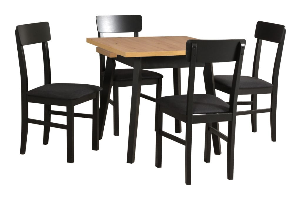 Scaun living/bucatarie Leonix 1, negru, 40x43x90 cm, UnicSpot - 1 | YEO