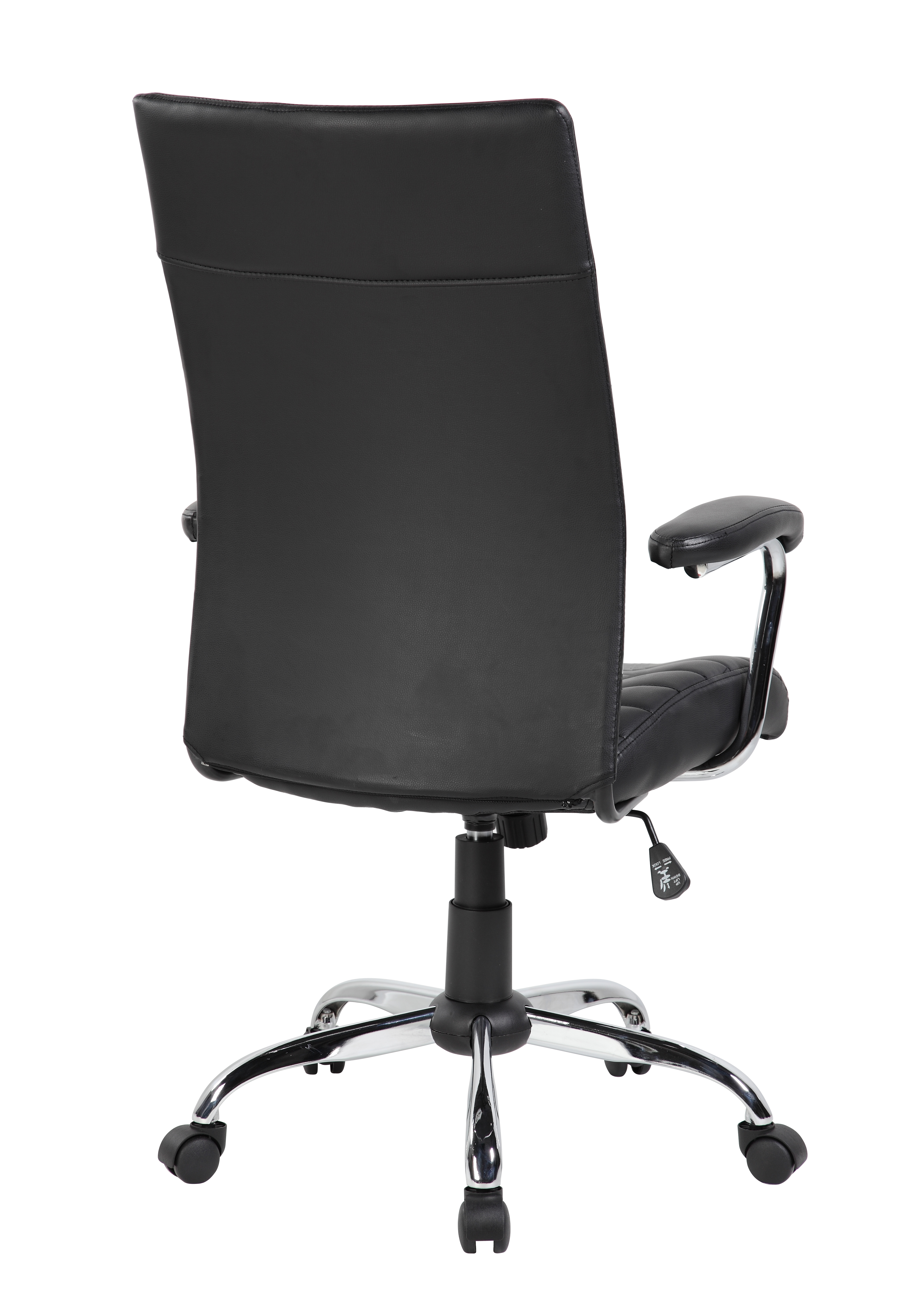 Scaun de birou directorial Davik, negru, 65x63x108-118 cm - 4 | YEO