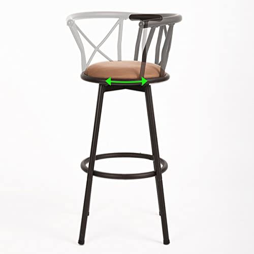 Scaun bar Hailey, maro, 56x43x99 cm - 3 | YEO