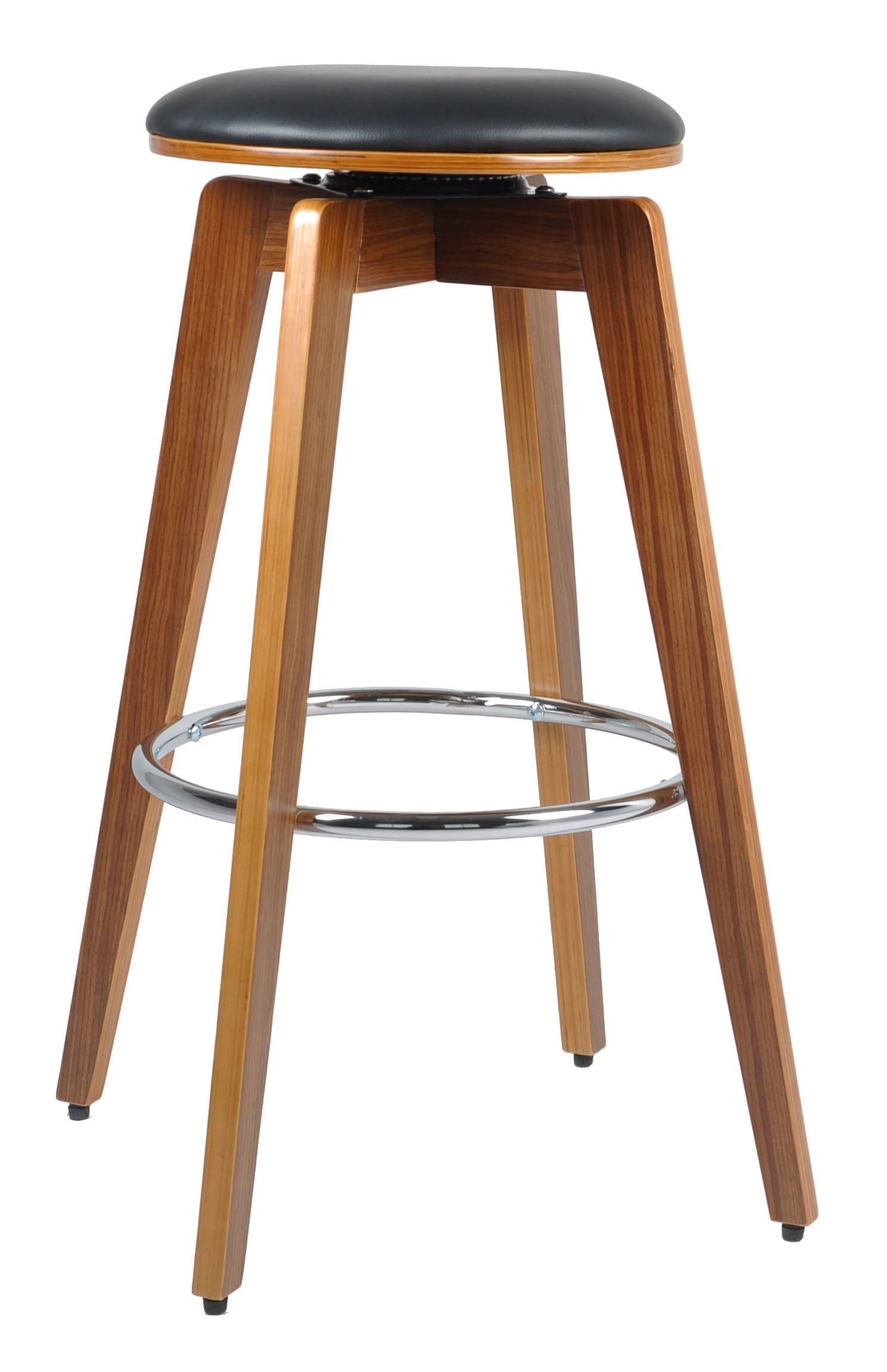 Scaun bar Hermes, negru, 58x58x77 cm - 4 | YEO