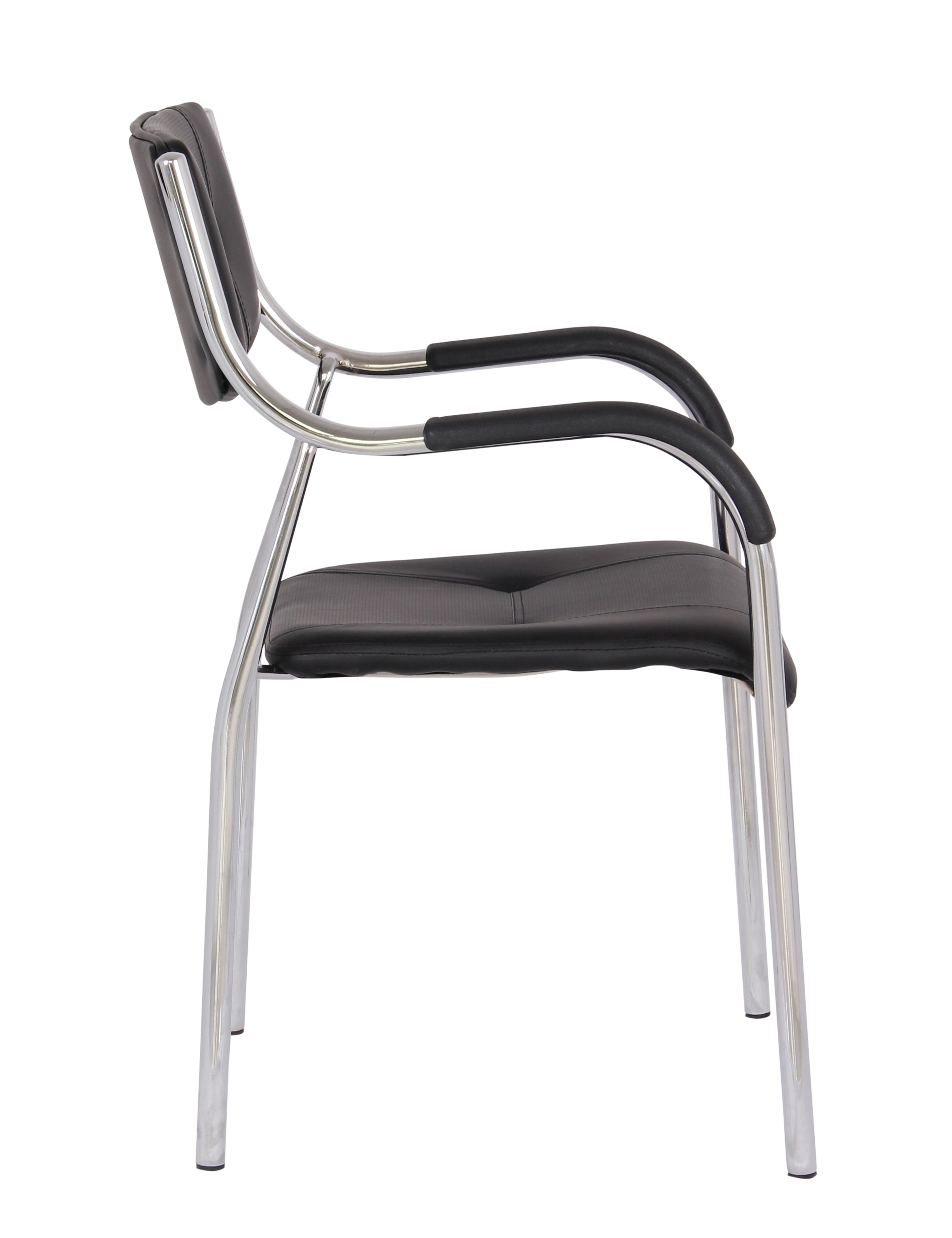 Scaun vizitator cu manere, negru, 53.5x57x87 cm - 1 | YEO