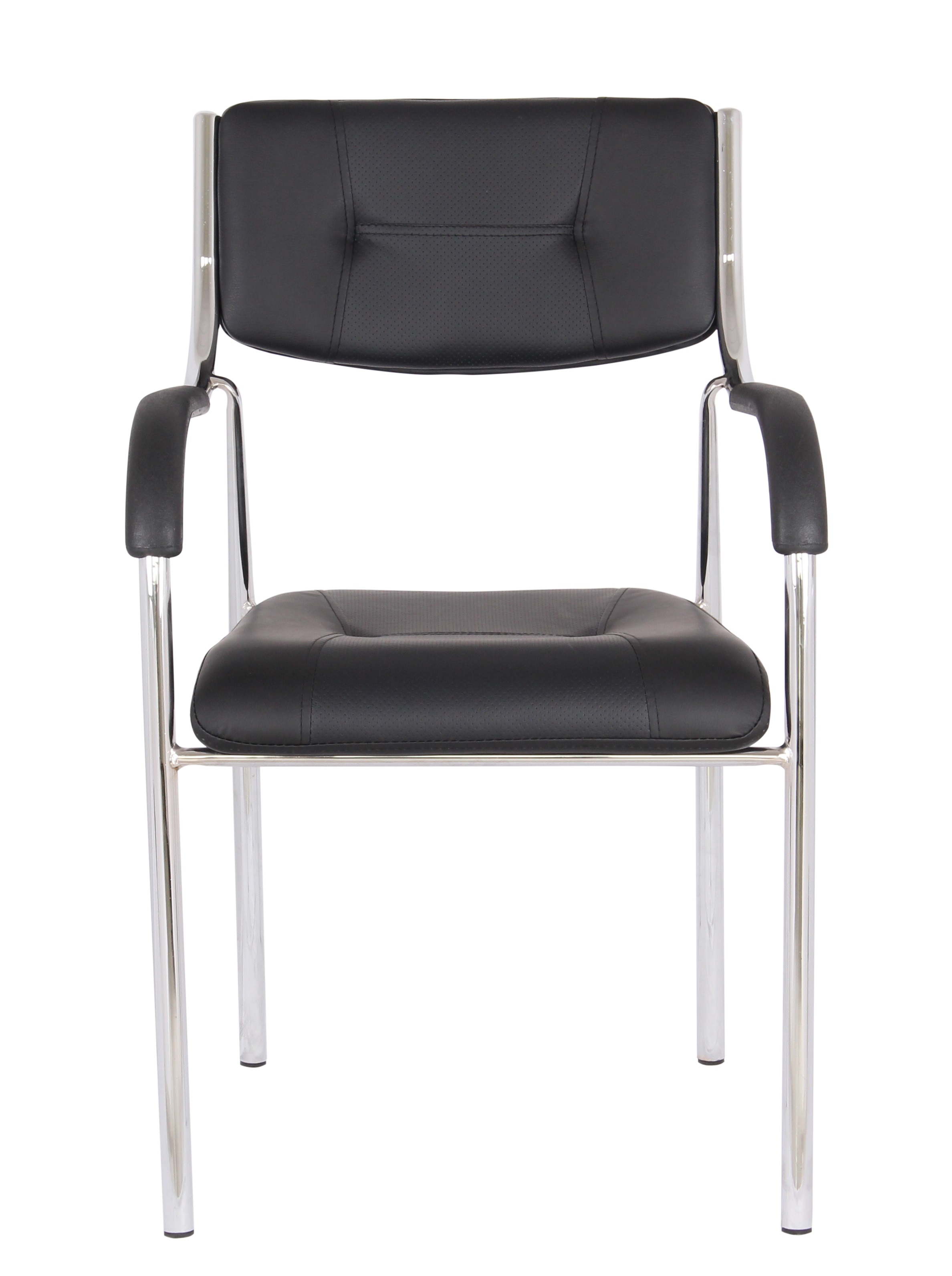 Scaun vizitator cu manere, negru, 53.5x57x87 cm - 4 | YEO