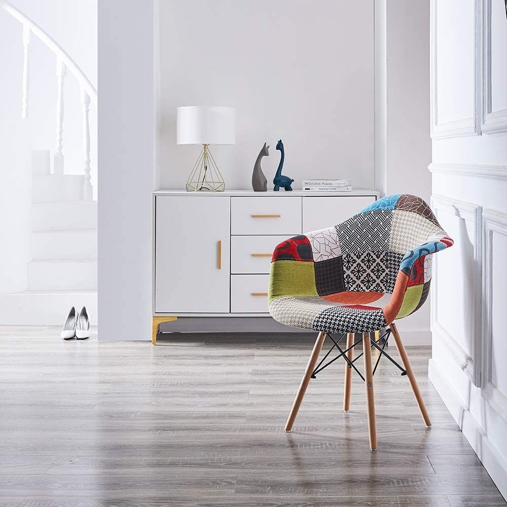 Scaun Patchwork Design, multicolor, 63x64x81 cm