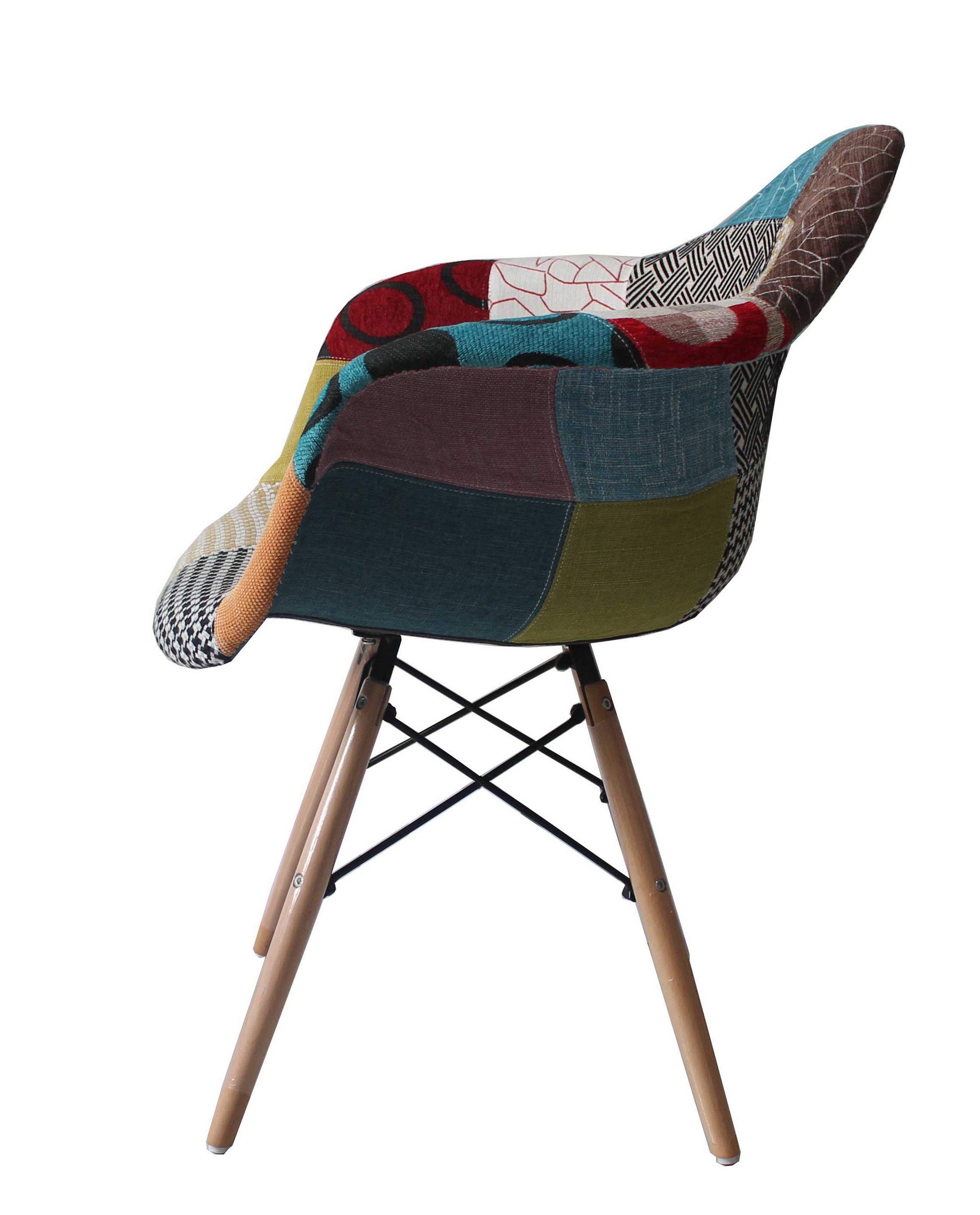 Scaun Patchwork Design, multicolor, 63x64x81 cm - 3 | YEO