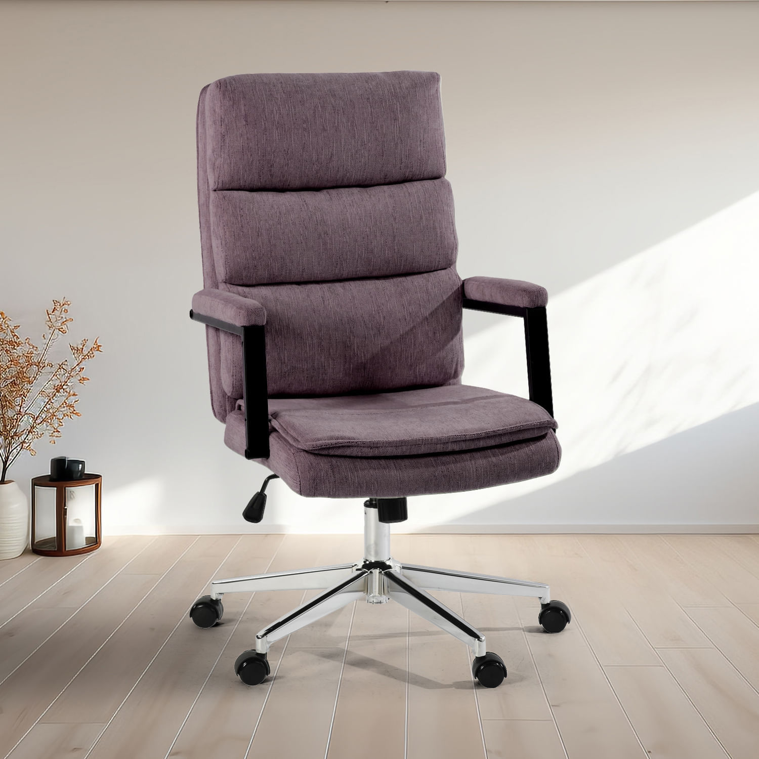 Scaun de birou US134 Aria, violet, 65.5x71.5x106-116 cm - 3 | YEO