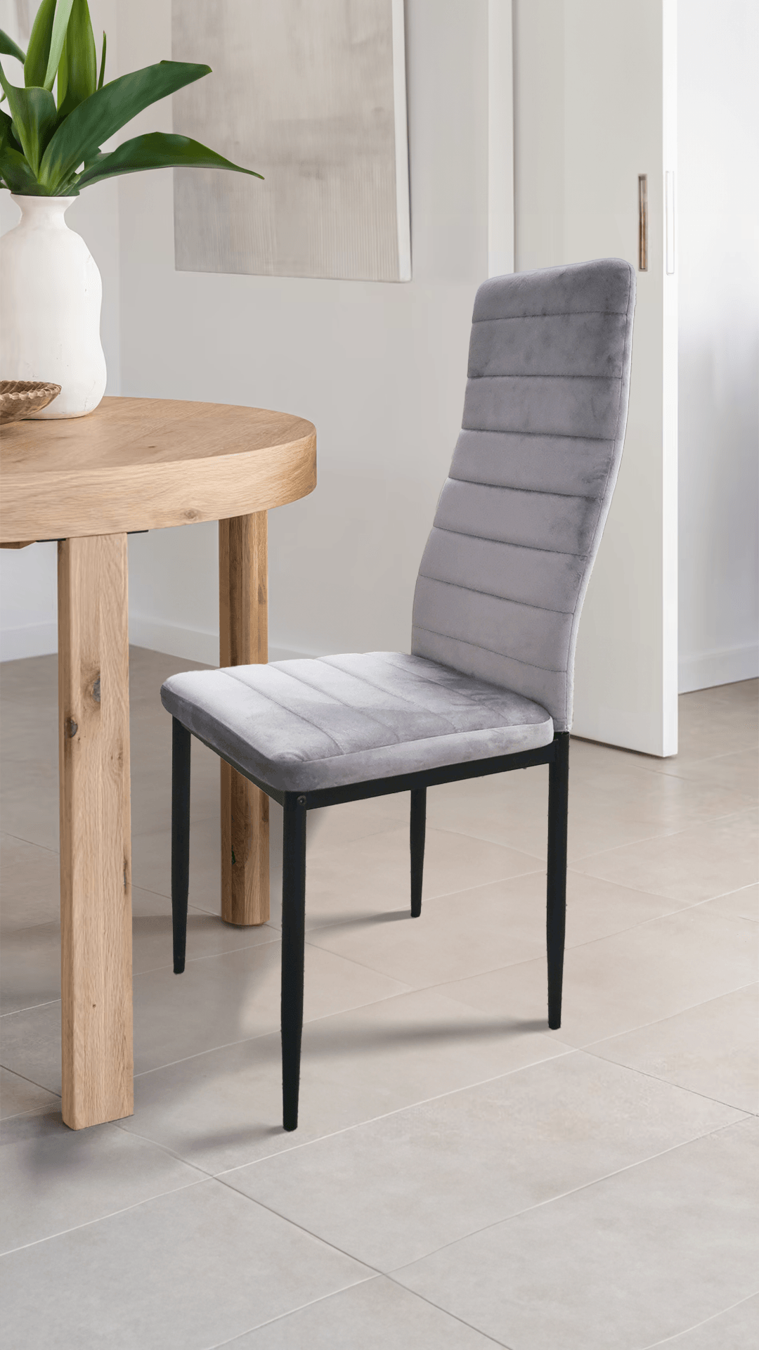 Scaun living Line, gri, 40x48x96 cm - 1 | YEO