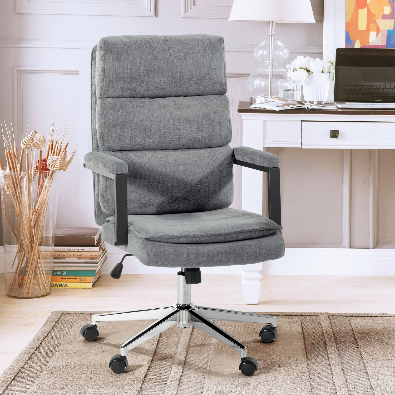 Scaun de birou US134 Aria, gri, 65.5x71.5x106-116 cm - 1 | YEO